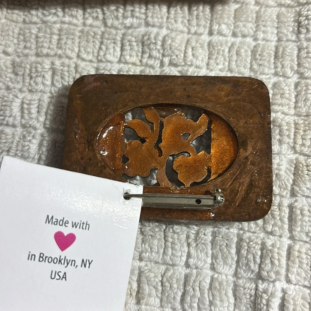 Joli whimsy, art, deco, jewelry brooch